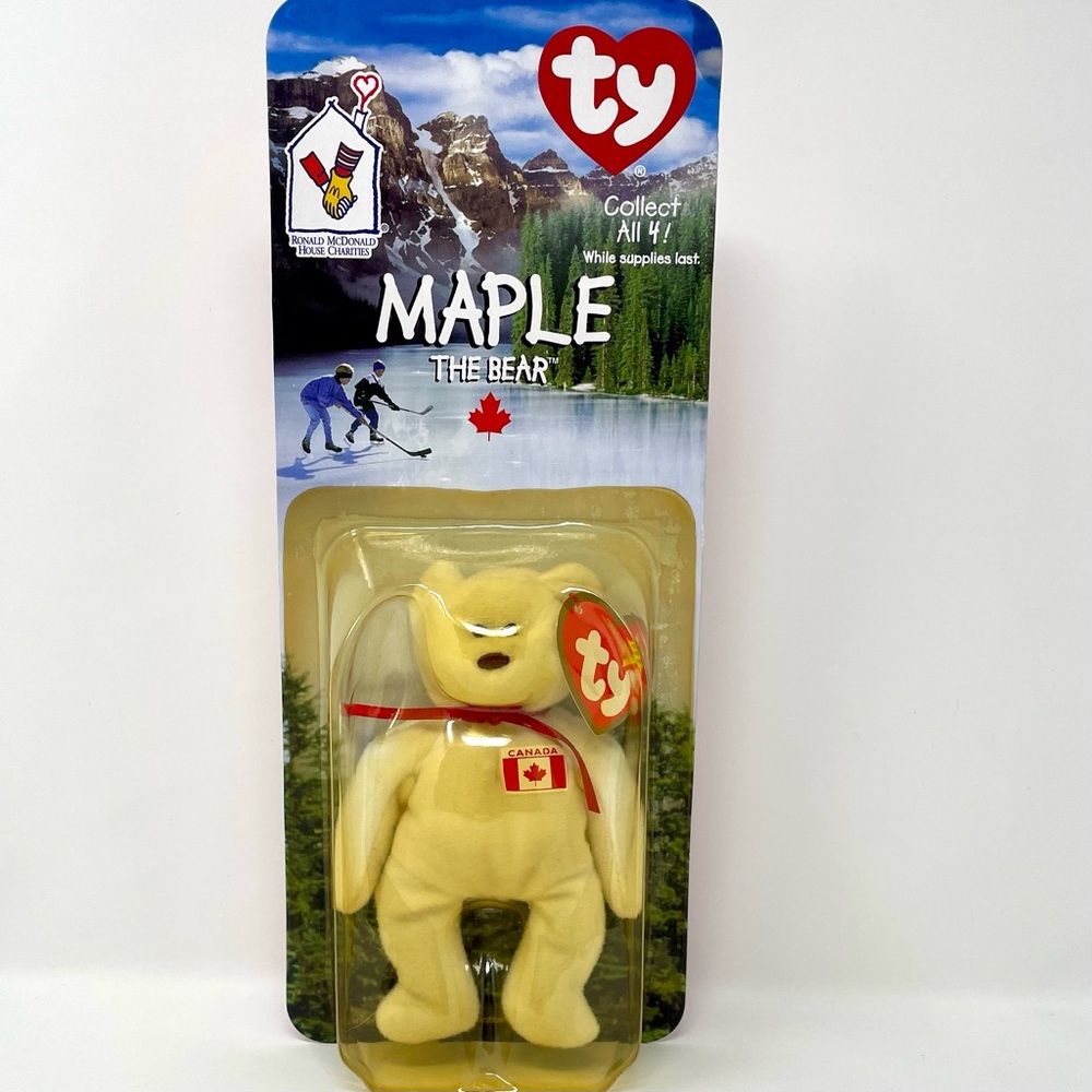 Vintage Ty Beanie Baby Maple The Bear Canada 1999 McDonald’s Collectible In Box